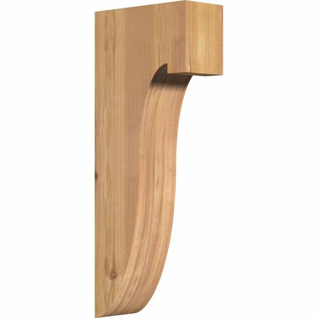 Ekena Millwork Del Monte Smooth Corbel, Western Red Cedar, 3 1/2"W x 8"D x 20"H COR04X08X20DEL00SWR